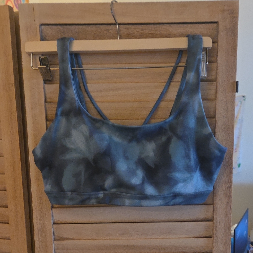 Athleta Blue Tie-Dye Sports Bra